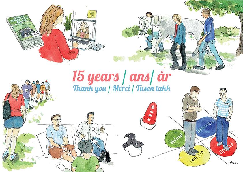 15 years — Thank you / Merci / Tusen takk